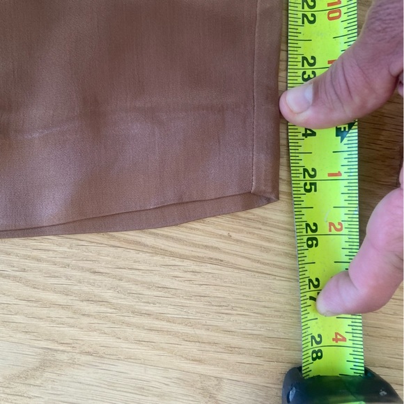 Zara Brown Pants Elastic Waist Size Small NWT - Picture 6 of 12